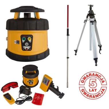 LAMIGO SPIN 205 NIWELATOR LASEROWY SET STATYW KORBOWY + ŁATA